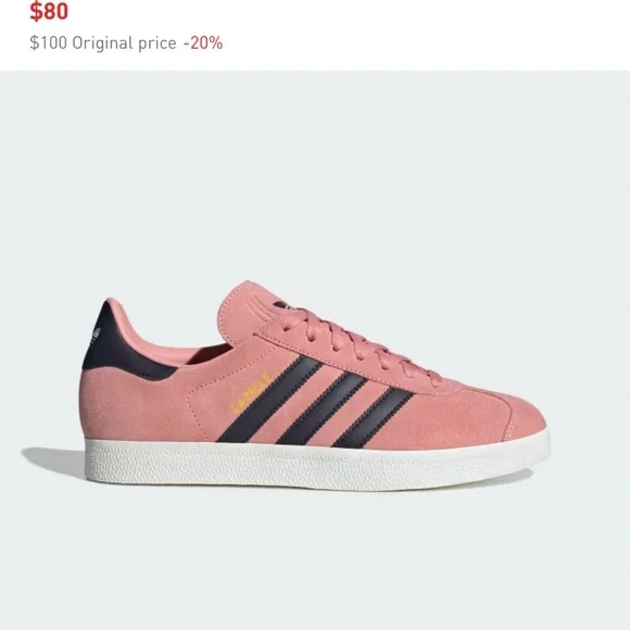 Adidas Gazelle Glow Pink Aurora Black Suede Sneakers NWT Men's 10/ Women's 11.5 - Picture 5 of 7